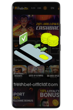 FreshBet Casino Canada welcome bonus successfully credited