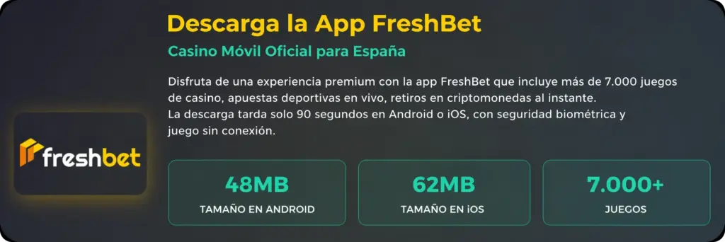 Descarga de la App FreshBet